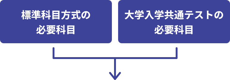 標準科目方式の必要科目　大学入学共通テストの必要科目